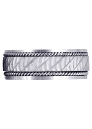 Hand Woven Mens Wedding Band | Satin Finish (Ashton)
