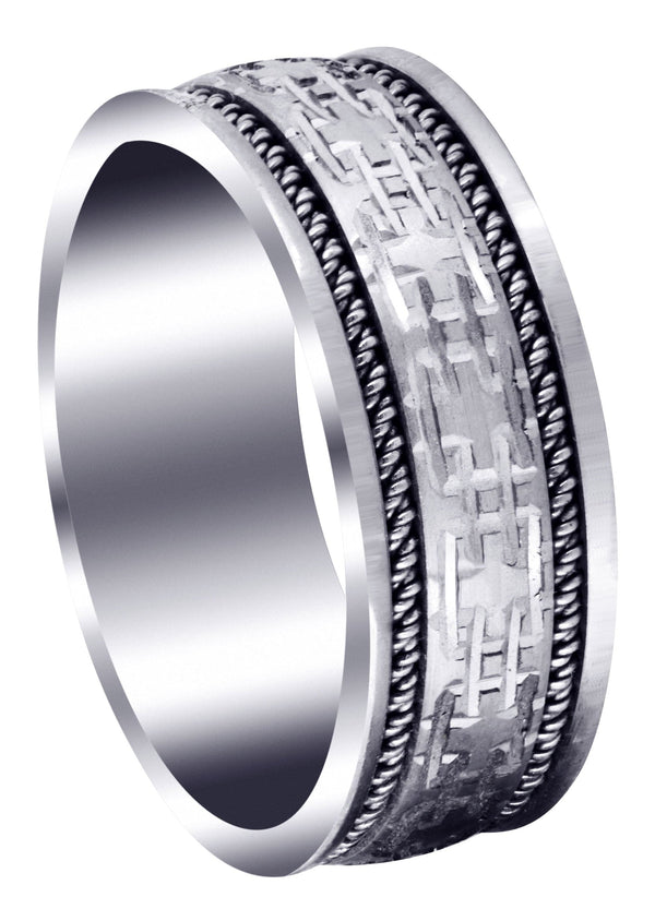 Modern Mens Wedding Band | Satin Finish (Omar)