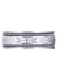 Modern Mens Wedding Band | Satin Finish (Omar)
