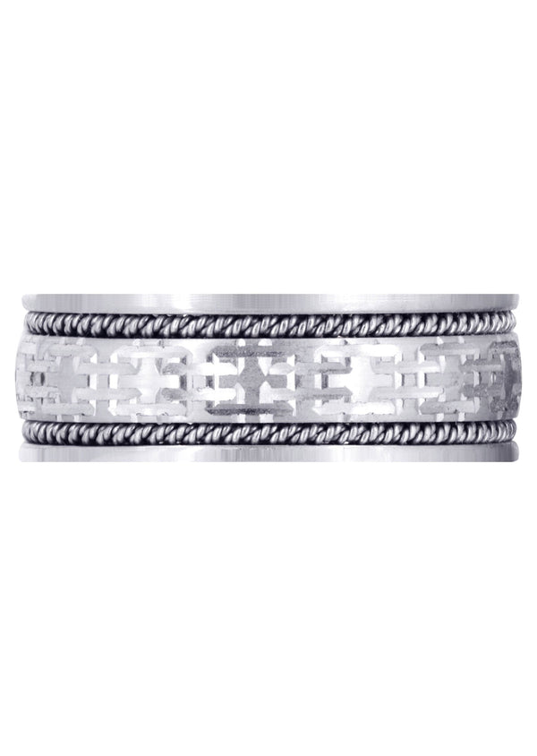Modern Mens Wedding Band | Satin Finish (Omar)