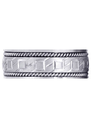Modern Mens Wedding Band | Satin Finish (Lorenzo)