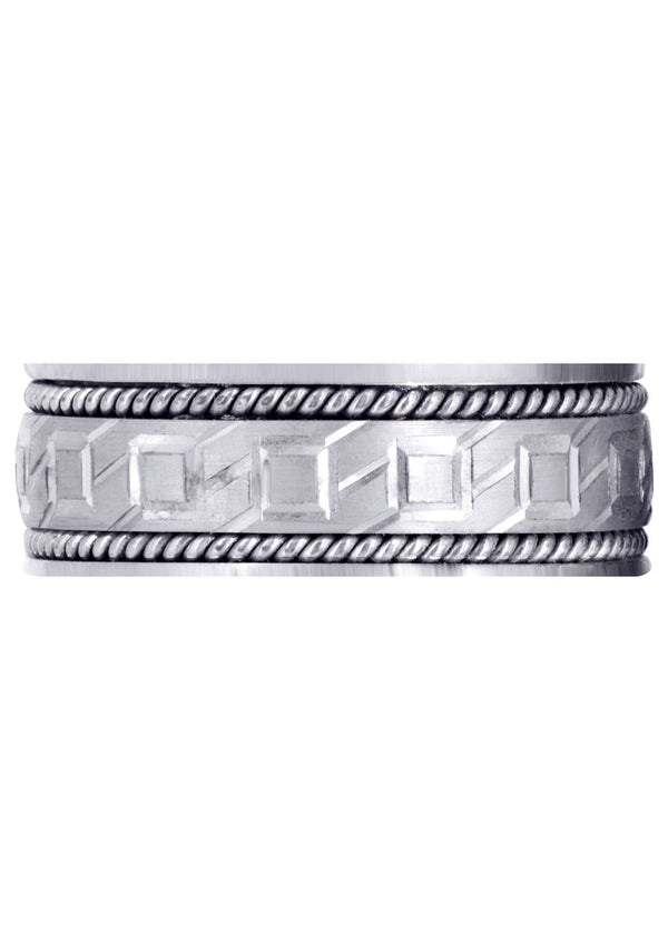 Modern Mens Wedding Band | Satin Finish (Lorenzo)