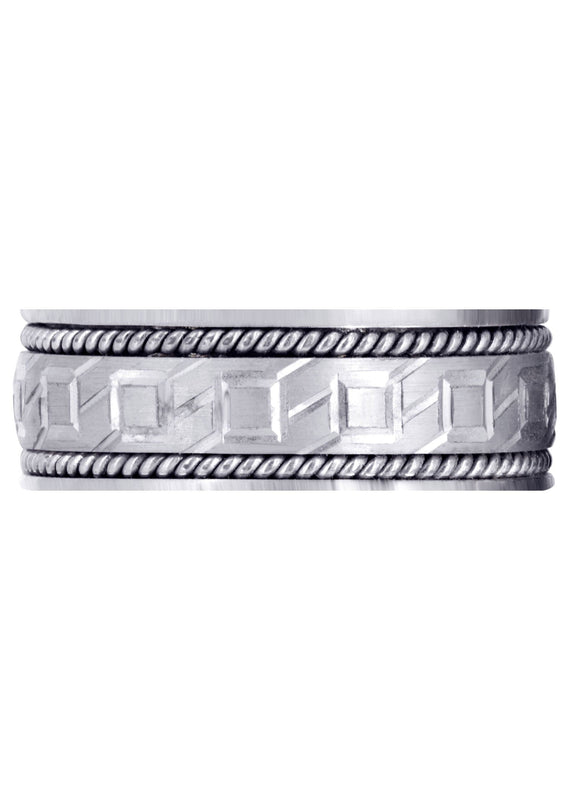 Modern Mens Wedding Band | Satin Finish (Lorenzo)