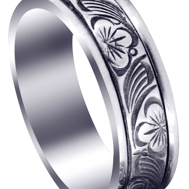 Antique Mens Wedding Band | High Polish Finish (Alex)