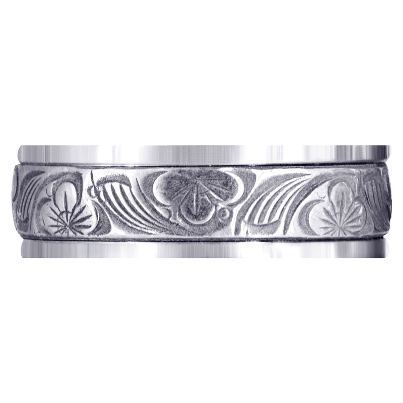Antique Mens Wedding Band | High Polish Finish (Alex)