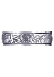 Antique Mens Wedding Band | High Polish Finish (Alex)