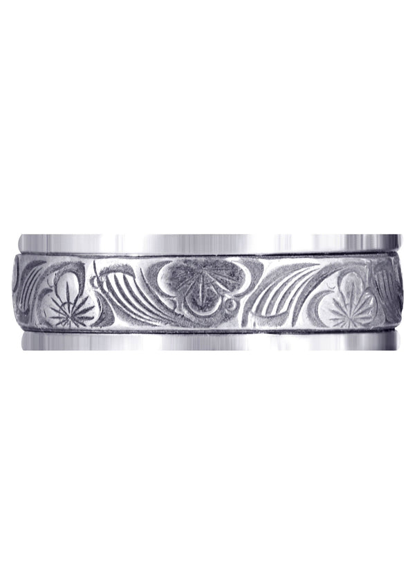 Antique Mens Wedding Band | High Polish Finish (Alex)