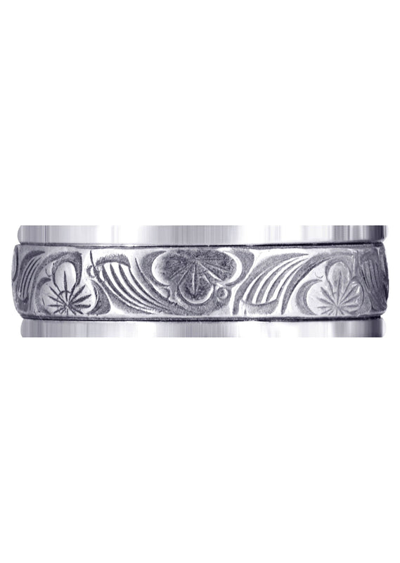 Antique Mens Wedding Band | High Polish Finish (Alex)