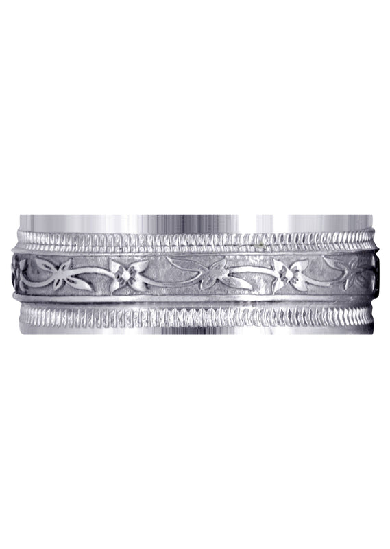 Antique Mens Wedding Band | High Polish Finish (Cayden)