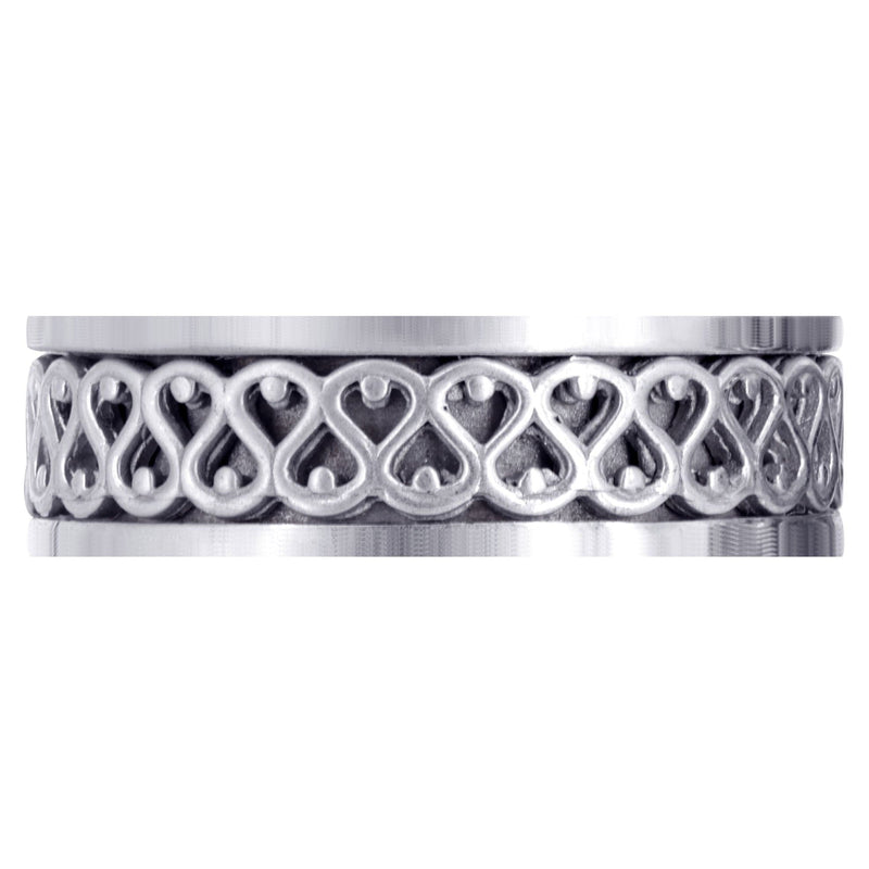 Celtic Mens Wedding Band | High Polish Finish (Silas)