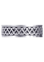 Celtic Mens Wedding Band | High Polish Finish (Silas)