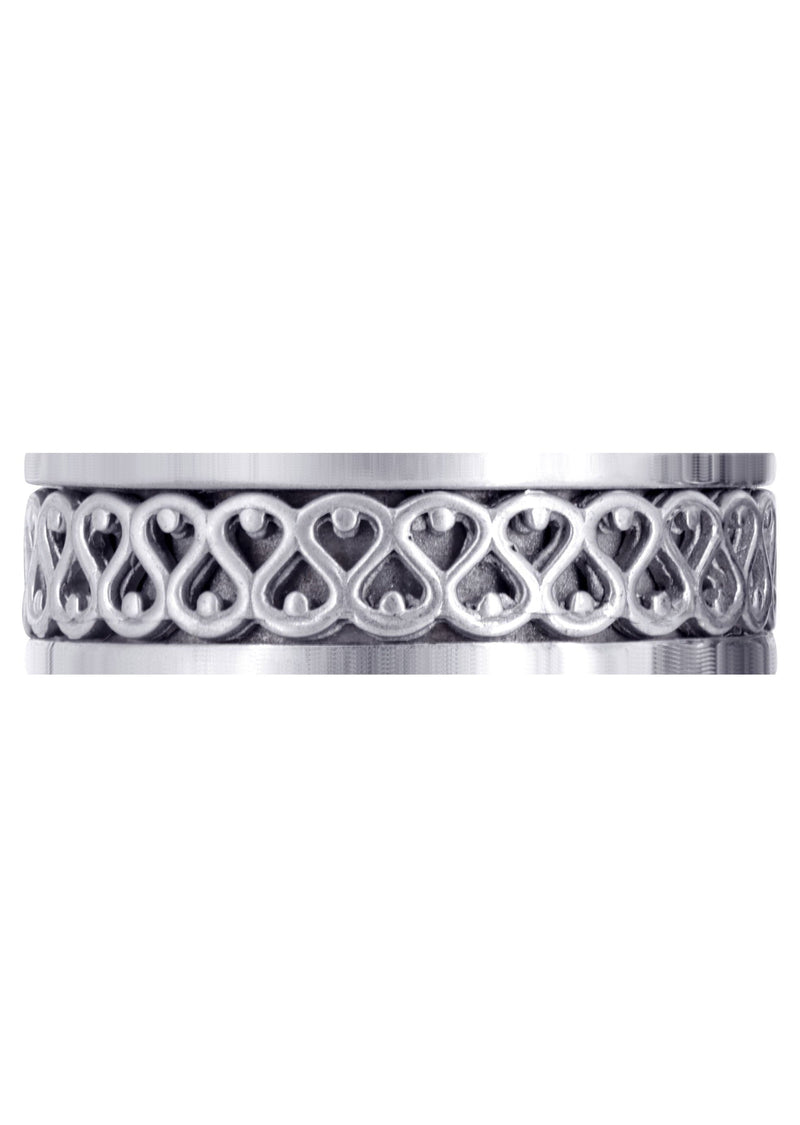 Celtic Mens Wedding Band | High Polish Finish (Silas)