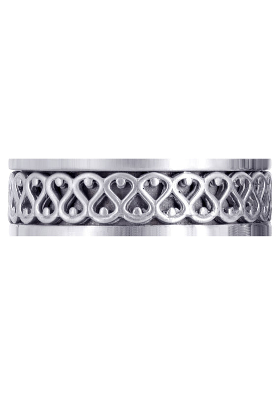 Celtic Mens Wedding Band | High Polish Finish (Silas)