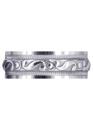 Antique Mens Wedding Band | Sand Blast / High Polish Finish (Jesus)