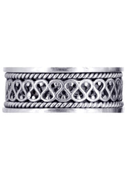 Celtic Unique Mens Wedding Band | High Polish Finish (Sean)