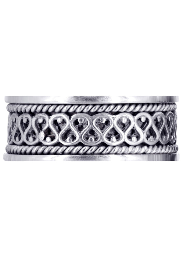 Celtic Unique Mens Wedding Band | High Polish Finish (Sean)