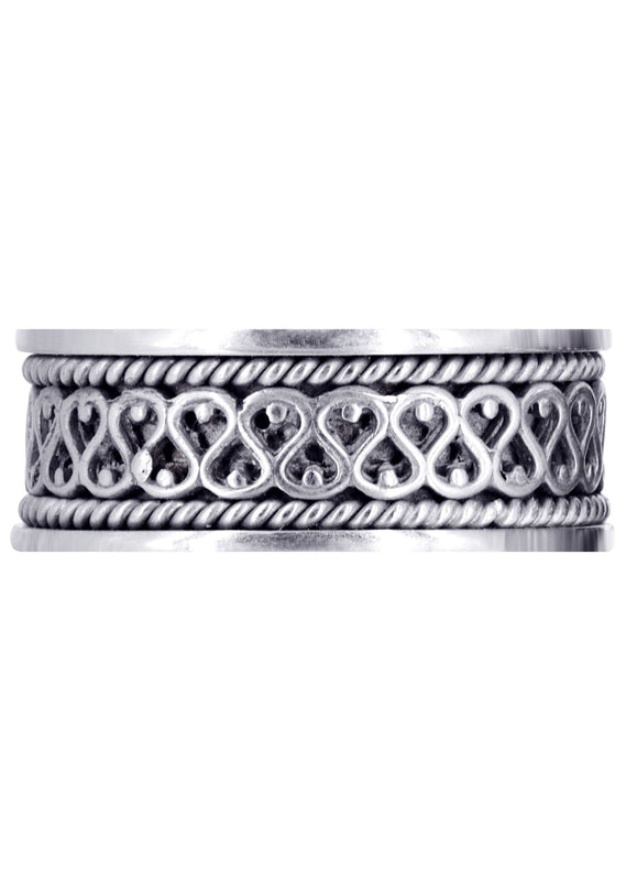 Celtic Unique Mens Wedding Band | High Polish Finish (Sean)