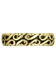Yellow Gold Celtic Mens Wedding Band | High Polish Finish (Tyler)