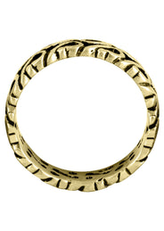 Yellow Gold Celtic Mens Wedding Band | High Polish Finish (Tyler)