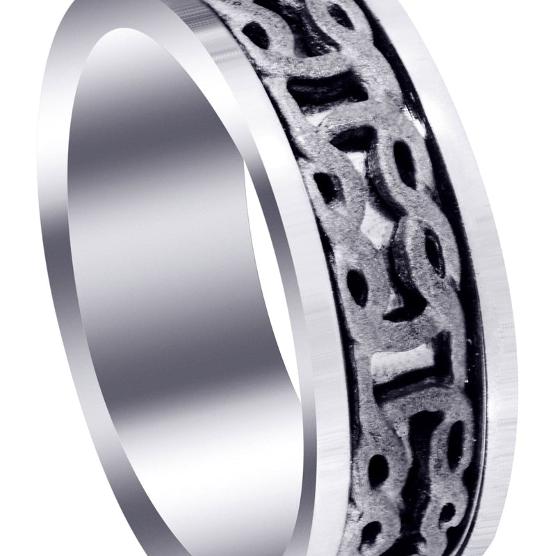 Celtic Mens Wedding Band | Sand Blast Finish (Kevin)
