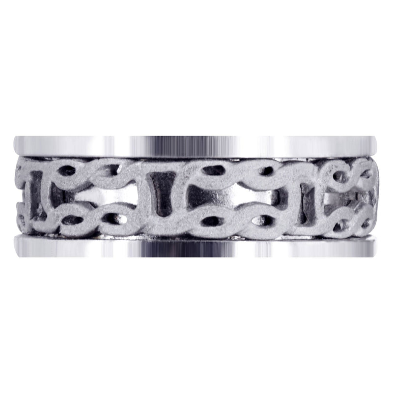 Celtic Mens Wedding Band | Sand Blast Finish (Kevin)
