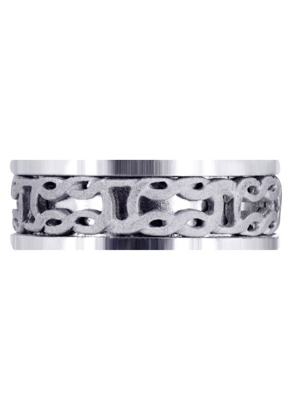 Celtic Mens Wedding Band | Sand Blast Finish (Kevin)
