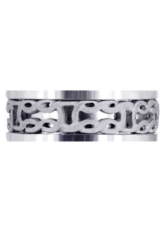 Celtic Mens Wedding Band | Sand Blast Finish (Kevin)