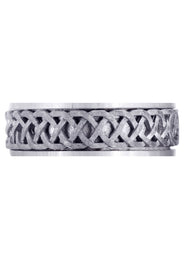 Celtic Mens Wedding Band | Sand Blast Finish (Cooper)
