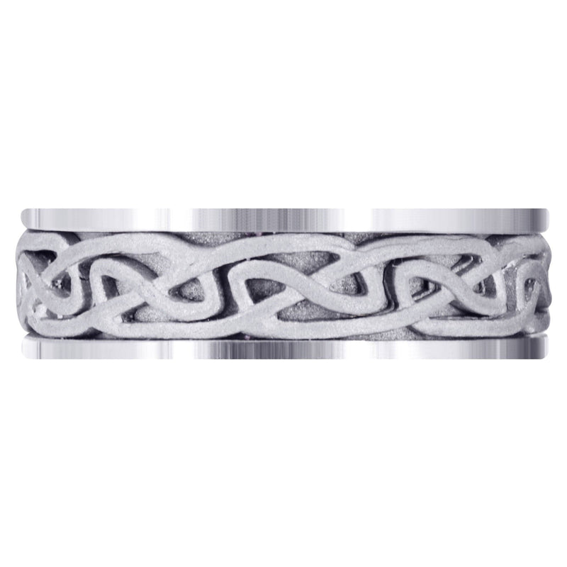Celtic Mens Wedding Band | Sand Blast Finish (Ian)