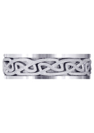 Celtic Mens Wedding Band | Sand Blast Finish (Ian)