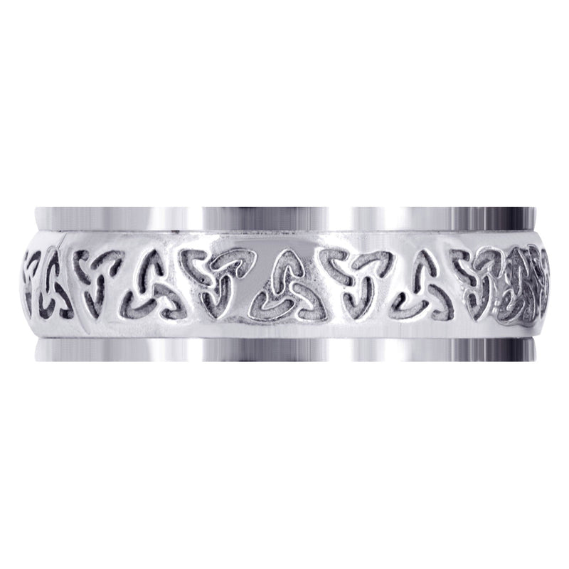 Celtic Unique Mens Wedding Band | High Polish Finish (Raymond)