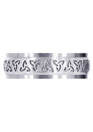 Celtic Unique Mens Wedding Band | High Polish Finish (Raymond)