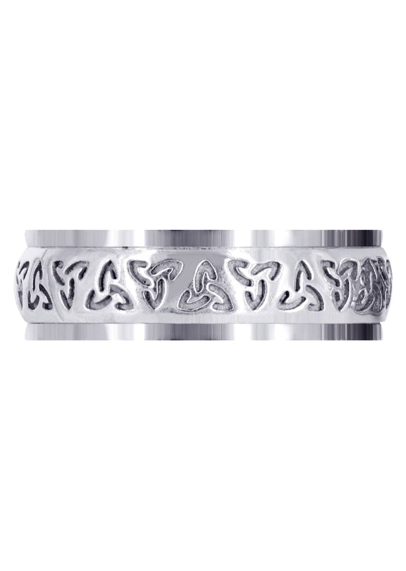 Celtic Unique Mens Wedding Band | High Polish Finish (Raymond)