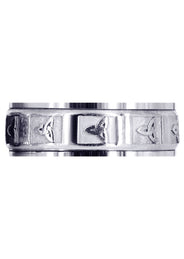 Celtic Mens Wedding Band | Sand Blast / High Polish Finish (Beau)