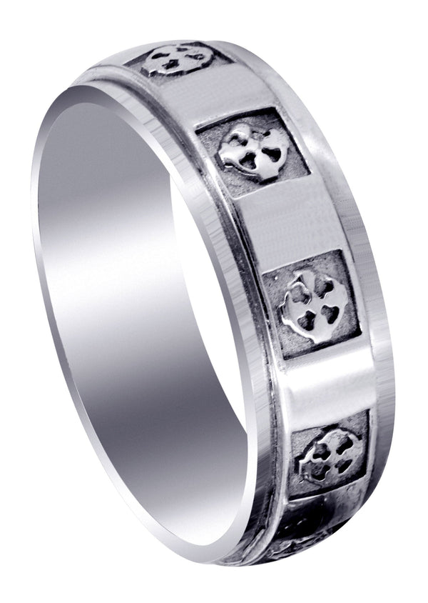 Celtic Mens Wedding Band | Sand Blast / High Polish Finish (Nicolas)
