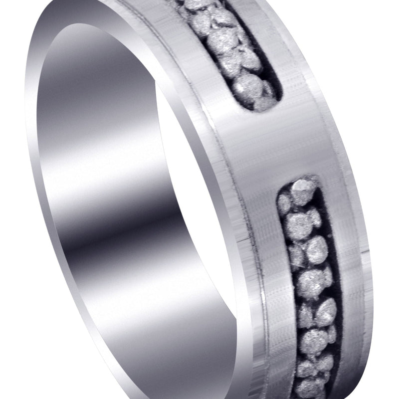 Contemporary Mens Wedding Band | Satin Finish (Paul)