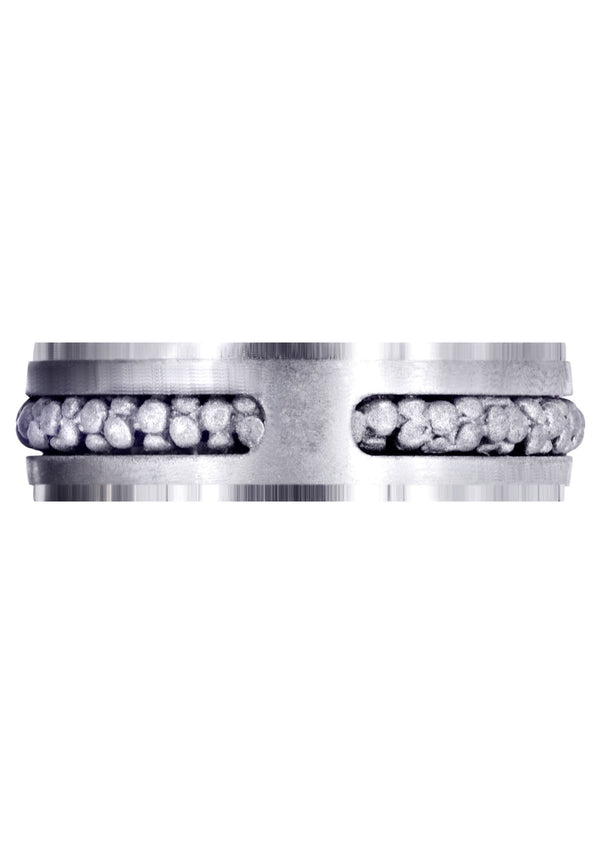 Contemporary Mens Wedding Band | Satin Finish (Paul)