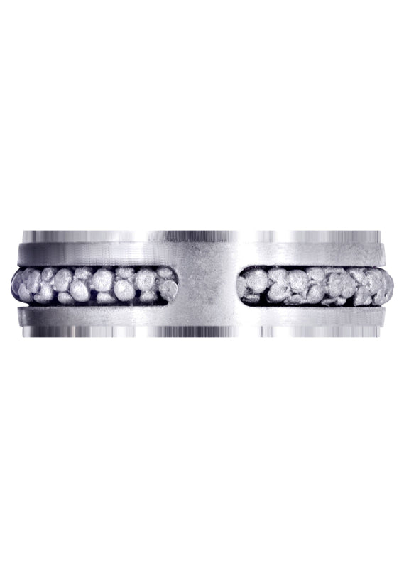 Contemporary Mens Wedding Band | Satin Finish (Paul)