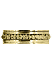Yellow Gold Contemporary Unique Mens Wedding Band| Sand Blast Finish (Kenneth)