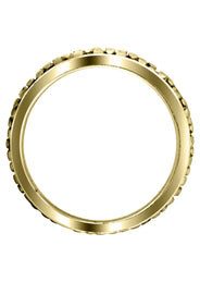 Yellow Gold Contemporary Unique Mens Wedding Band| Sand Blast Finish (Kenneth)