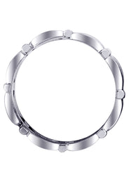 Contemporary Mens Wedding Band | Satin / High Polish Finish (Brady)