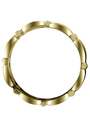 Yellow Gold Contemporary Mens Wedding Band | Satin / High Polish Finish (Brady)