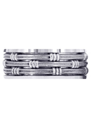 Contemporary Mens Wedding Band | High Polish Finish