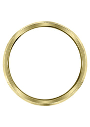 Yellow Gold Contemporary Mens Wedding Band | High Polish Finish