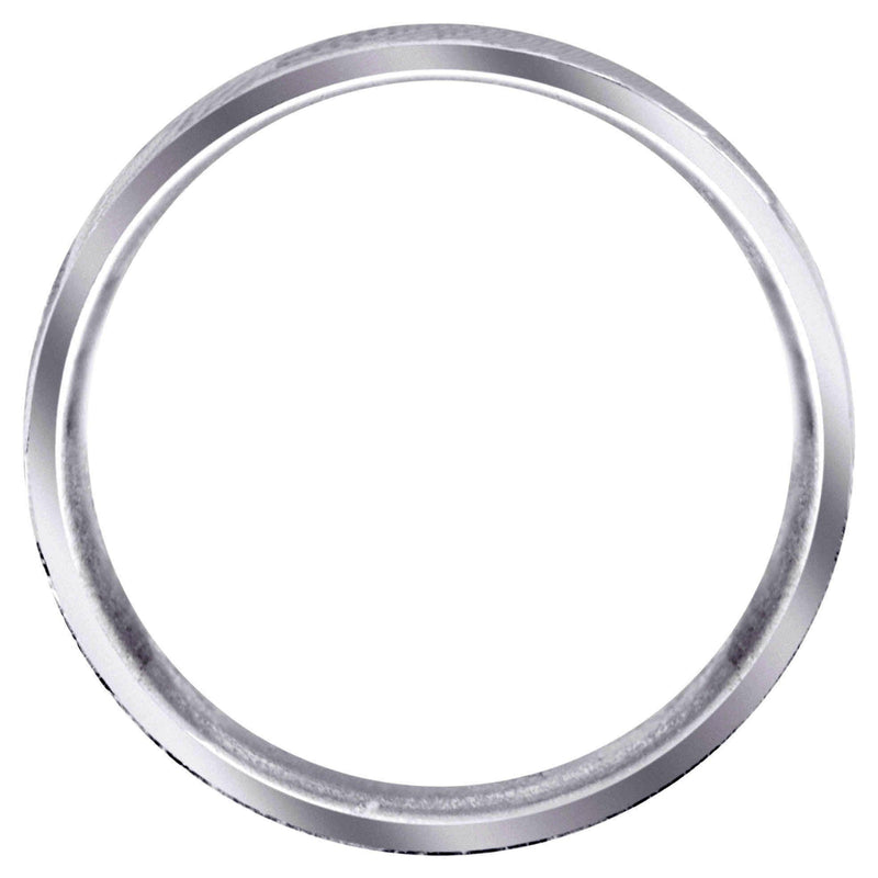 Religious Mens Wedding Band | Sand Blast / High Polish Finish (Mark)