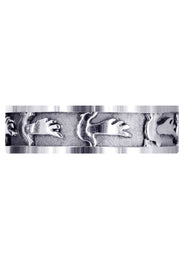 Religious Mens Wedding Band | Sand Blast / High Polish Finish (August)