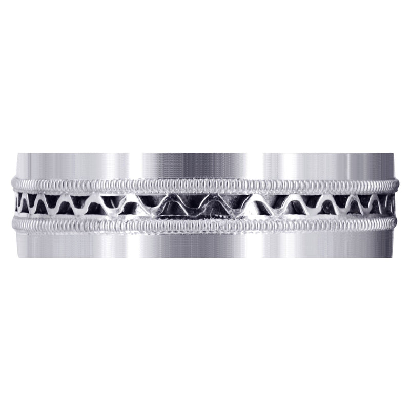 Contemporary Mens Wedding Band | Satin Finish (Riley)