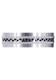 Contemporary Mens Wedding Band | Satin Finish (Riley)