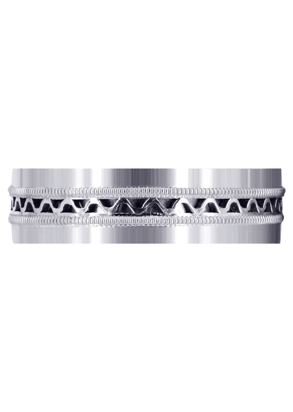 Contemporary Mens Wedding Band | Satin Finish (Riley)