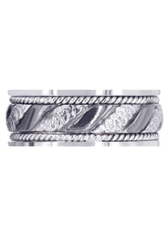 Hand Woven Mens Engagement Ring | High Polish Finish (Jayceon)